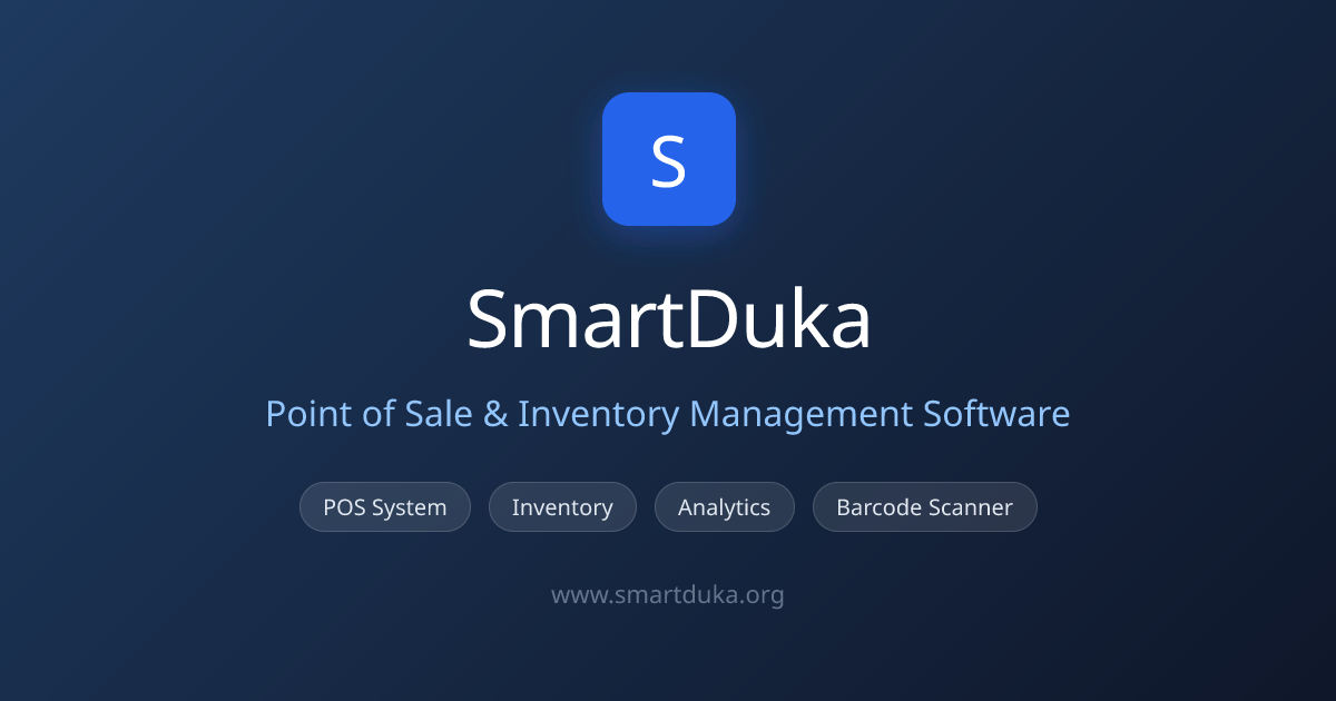 SmartDuka product card — Point of Sale and Inventory Management Software